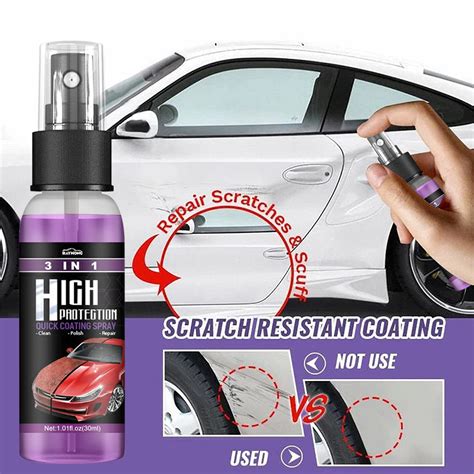 3 In 1 High Protection Quick Car Coating Spray Car Scratch Nano Repair