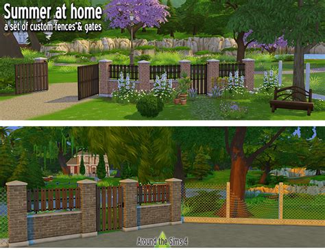 Around The Sims 4 Custom Content Download Custom Fences And Gates