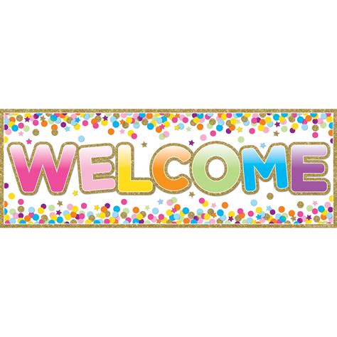 Magnetic Welcome Banner Confetti Classroomdecorations
