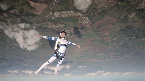Skydiver Woman Freestyle Stock Footage Video 4442528 Shutterstock