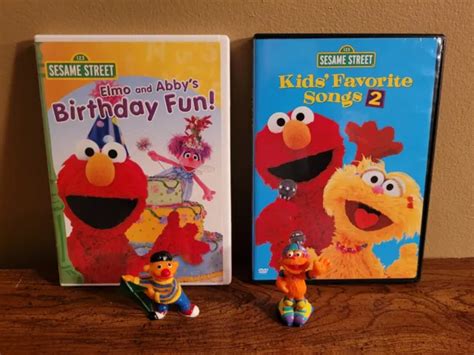 Lot Of 2 Dvds Sesame Street Elmo And Abbys Birthday Fun Kids Favorite