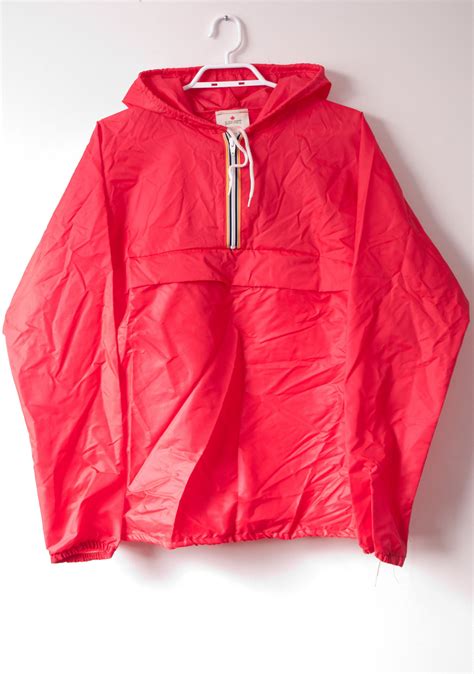 1980s Red Windbreaker Jacket Vintage Kayjet Summer Jacket Etsy