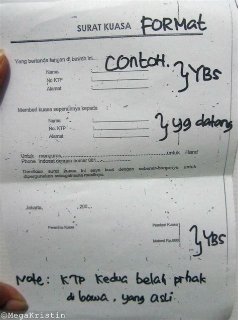 Surat Kuasa Pengaktifan Kartu Xl Suratmenyuratnet