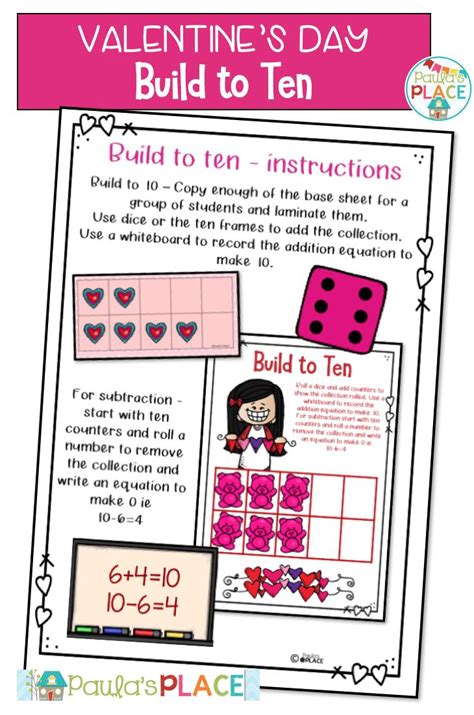 Ten Frames Valentines Day Theme Ten Frames Math Operations