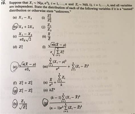 solved suppose that x i n mu sigma 2 i 1 n and