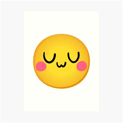 Hd Uwu Face Emoji Meme Art Print For Sale By Fomodesigns Redbubble