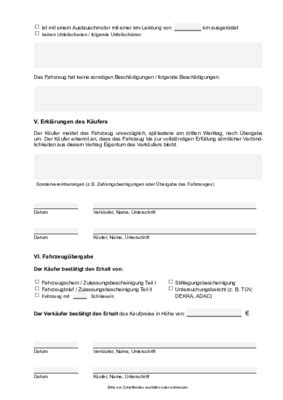 Privat Kfz Kaufvertrag Sparpaket Pdf Vorlagen