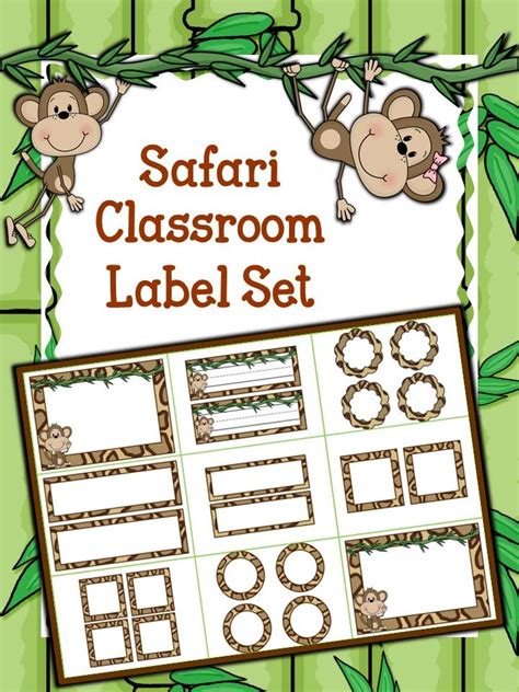 This Safari Themed Classroom Label Set Is The Ideal Add On For Any