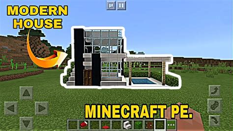 This map is equipped with many large modern buildings, some are made of redstone, and some are made ordinary. How to build a modern house | MINECRAFT PE. | - YouTube