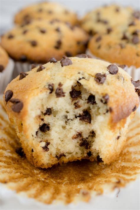 Quick And Easy From Scratch Chocolate Chip Muffins Recipe Homemade