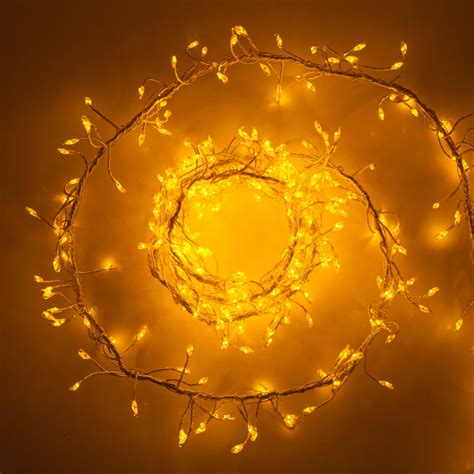 Gold Led Outdoor Fairy String Lights Gold Wire Yard Envy