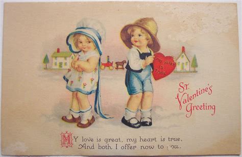 Vintage Valentines Day Postcard Dave Flickr