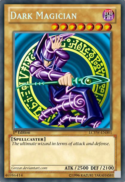 Dark Magician By Grezar On Deviantart Yugioh Dark Magician Cards