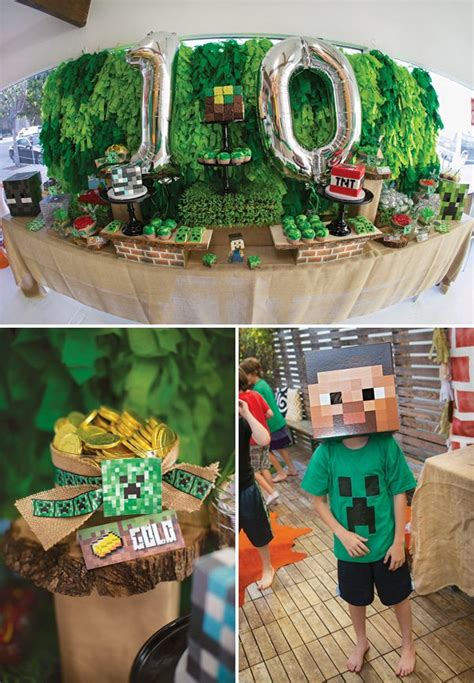 A lot of guys are requesting a way cool minecraft party theme. 'Block Party' Minecraft Birthday Madness // Hostess with ...