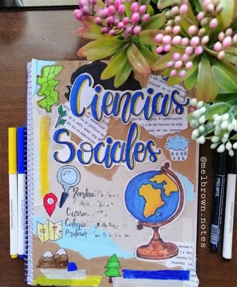 Ciencias Sociales School Book Covers Creative Notebooks Creative