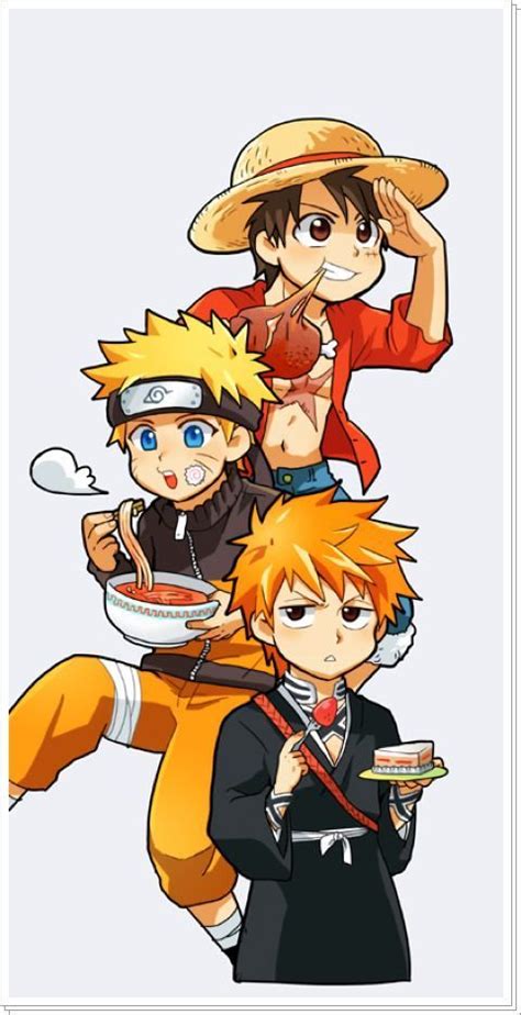 Luffy Naruto And Ichigo All Anime Characters Bleach Anime Anime