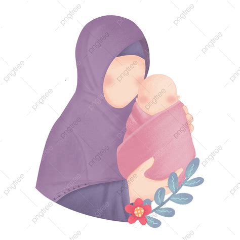 Mother Holding Baby Clipart Hd Png Muslim Mother Holding Baby Mother