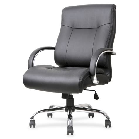 Big And Tall 500 Lb Office Chair Leather Upholstry Dark Gray Color Ideas Padded Armsrest Chrome Base Image 03 