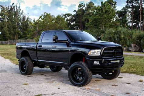 Lifted Dodge Ram With Custom Touches And Colormatched Fuel Wheels
