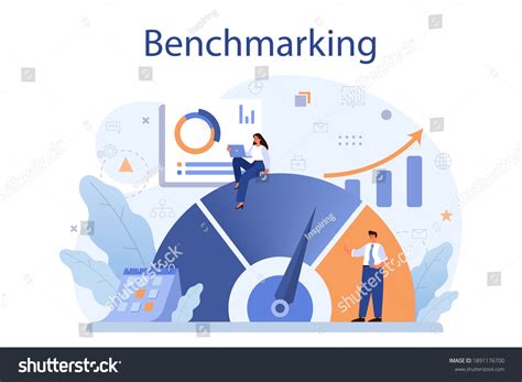 Benchmarking Concept Idea Business Development Improvement Stock Vector