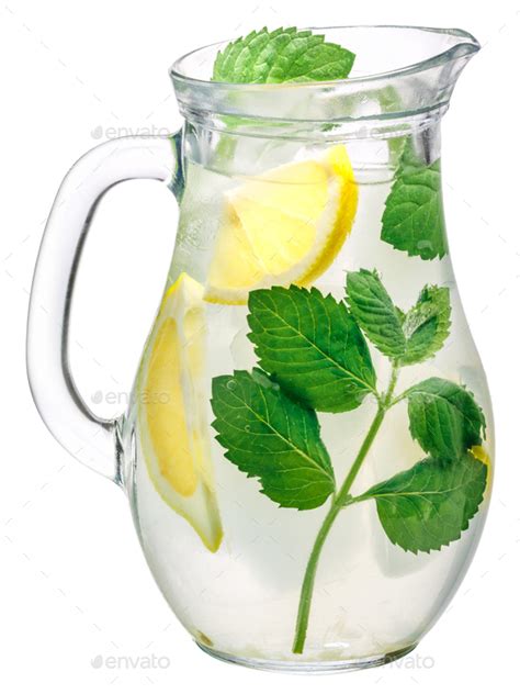 The positively charged hydrogen ions attract the negatively charged toxins in your body and pull them out. Mint lemon detox water pitcher Stock Photo by maxsol7 | PhotoDune