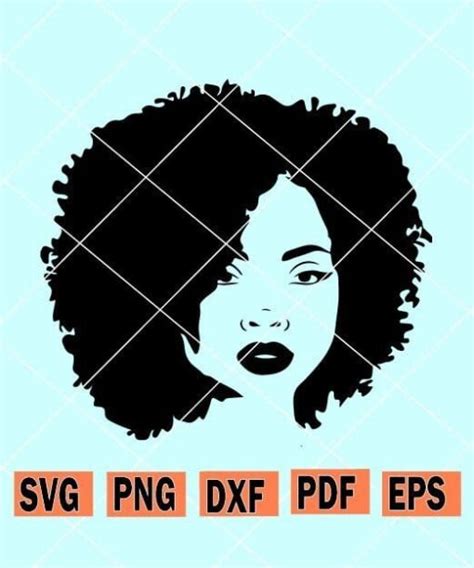 African American Woman Svg Black Woman Svg Afro Woman Svg Black