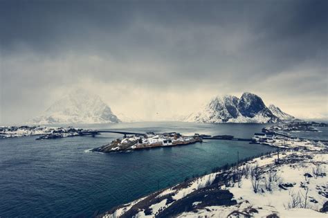 Зима в Северной Норвегии Лофотенские острова Fotorelax