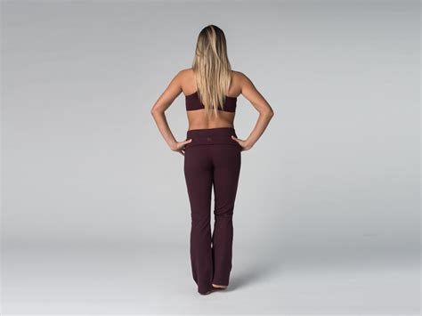 Pantalon De Yoga Jazz Coton Bio Et Lycra Prune Fin De Serie
