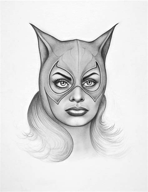 Color Pencil Drawing Pencil Drawings Catwoman Drawing Catwoman Comic