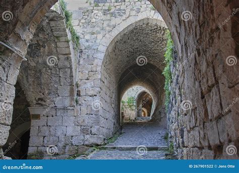 Krak Des Chevaliers Is An Ancient Crusader Castle In Syria Editorial