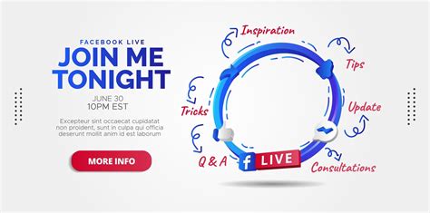 Facebook Live Poster Vector Art Icons And Graphics For Free Download