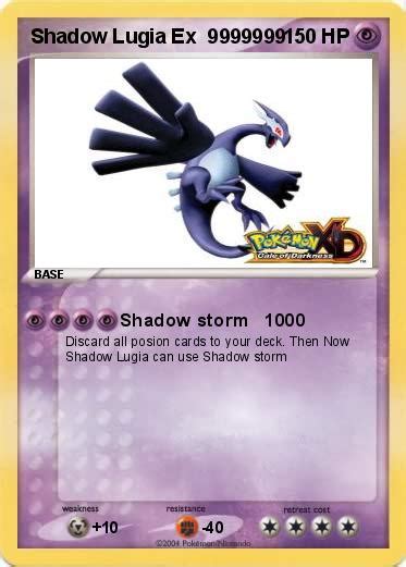 Japan pokemon dark shadow lugia jumbo card mag sealed. Pokémon Shadow Lugia Ex 9999999 9999999 - Shadow storm 1000 - My Pokemon Card