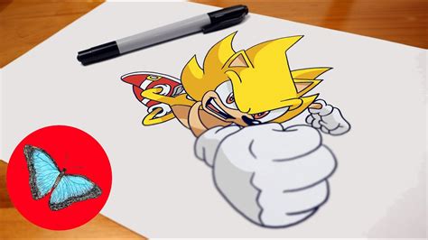 How To Draw Super Sonic Easy Step By Step