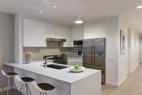 Modern kitchens use clever design and sleek styles to create an impressive space to cook, eat and entertain. Modern Condo Kitchen With Crisp White Cabinets | HGTV