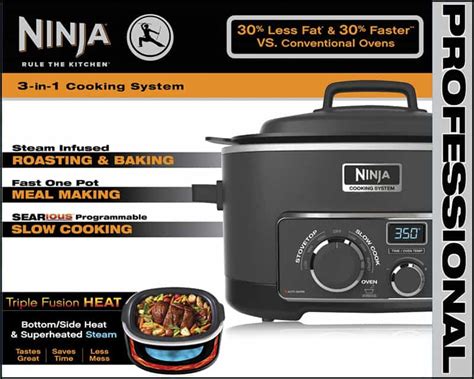 Pressure cook on high manual pressure for 12 minutes. Ninja Foodi Slow Cooker Instructions / Ninja OP101 Foodi 7 ...