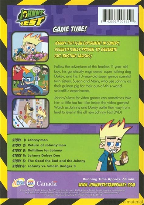 Johnny Test Game Time DVD DVD Empire