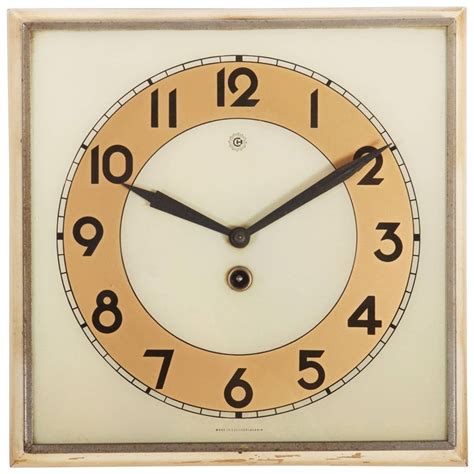 Wall pictures for living room. Beautiful Art Deco Wall Clock For Sale at 1stDibs
