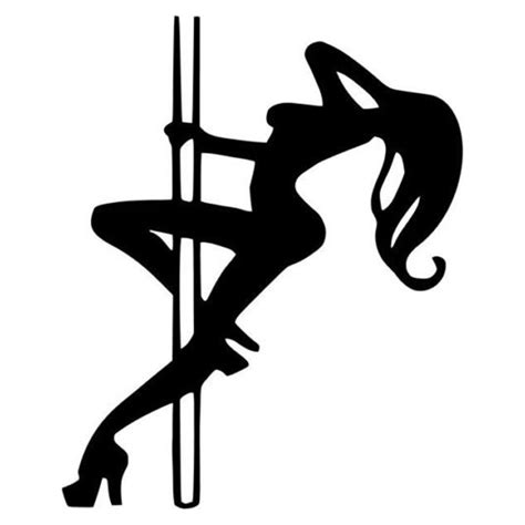 Cm Cm Sexy Stripper Pole Dancer Fashion Car Styling Car Sticker