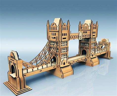 Tower Bridge Template 3d Puzzle Model Cnc Laser Cut Files 2022