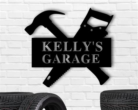 Personalized Garage Sign Metal Sign For Garage Custom Garage Etsy