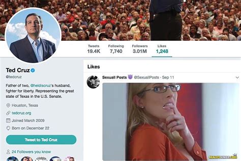 ted cruz likes x rated porn video on twitter