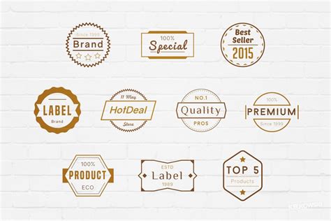 Simple Badge Logos Creative Illustrator Templates ~ Creative Market