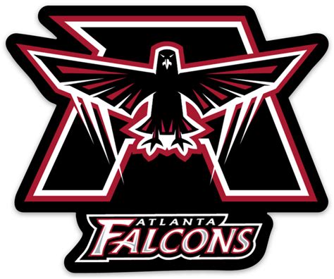 Atlanta Falcons Falcon And Lettermark Logo Type Nfl Football Die Cut