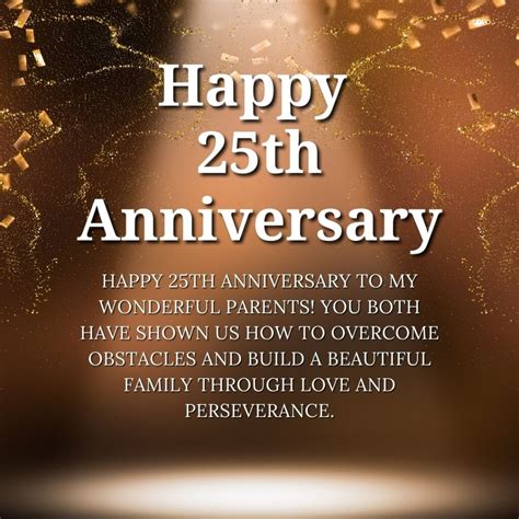 Happy 25th Anniversary Wishes Cheers To 25 Years Of Marriage