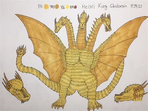 King Ghidorah Heisei Character Study By Danny Benson R GODZILLA
