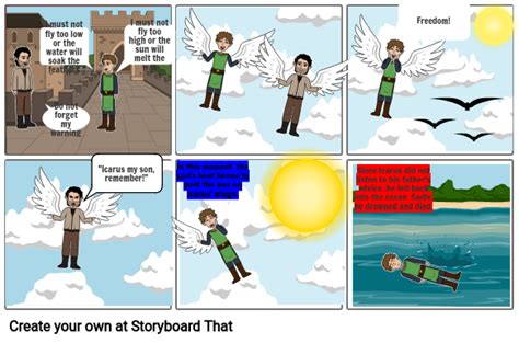 Icarus And Daedalus Mini Project Storyboard By 2c59ed4c