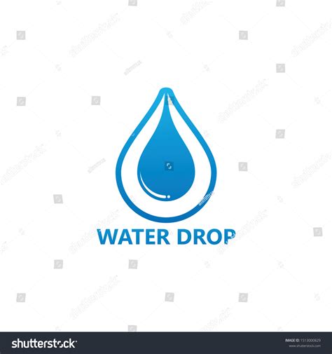 Water Drop Logo Template Design Royalty Free Stock Vector 1513000829