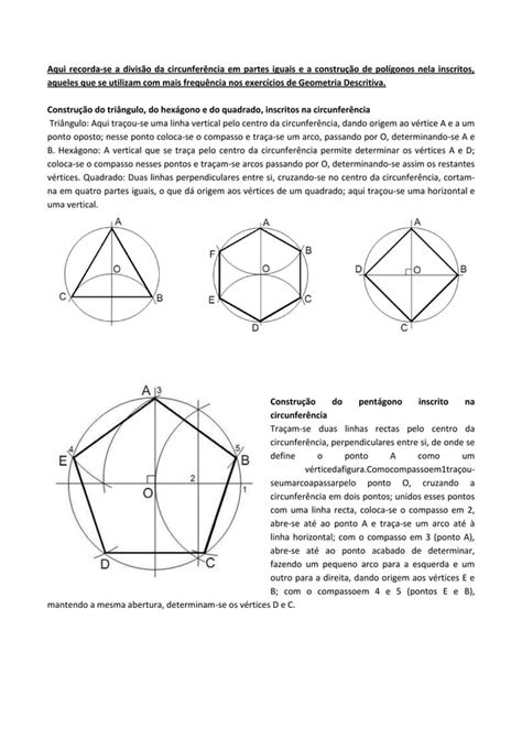 Noções De Geometria Plana Construção De Figuras Planas