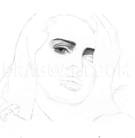 How To Draw Lana Del Rey Step By Step Drawing Guide By Quynhle