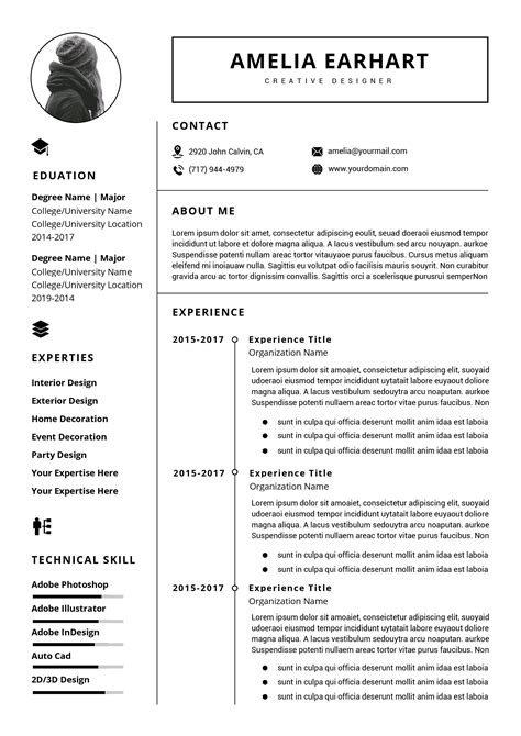 Create and download your professional resume in less than 5 minutes. Professional resume / CV template instant download | MS ...